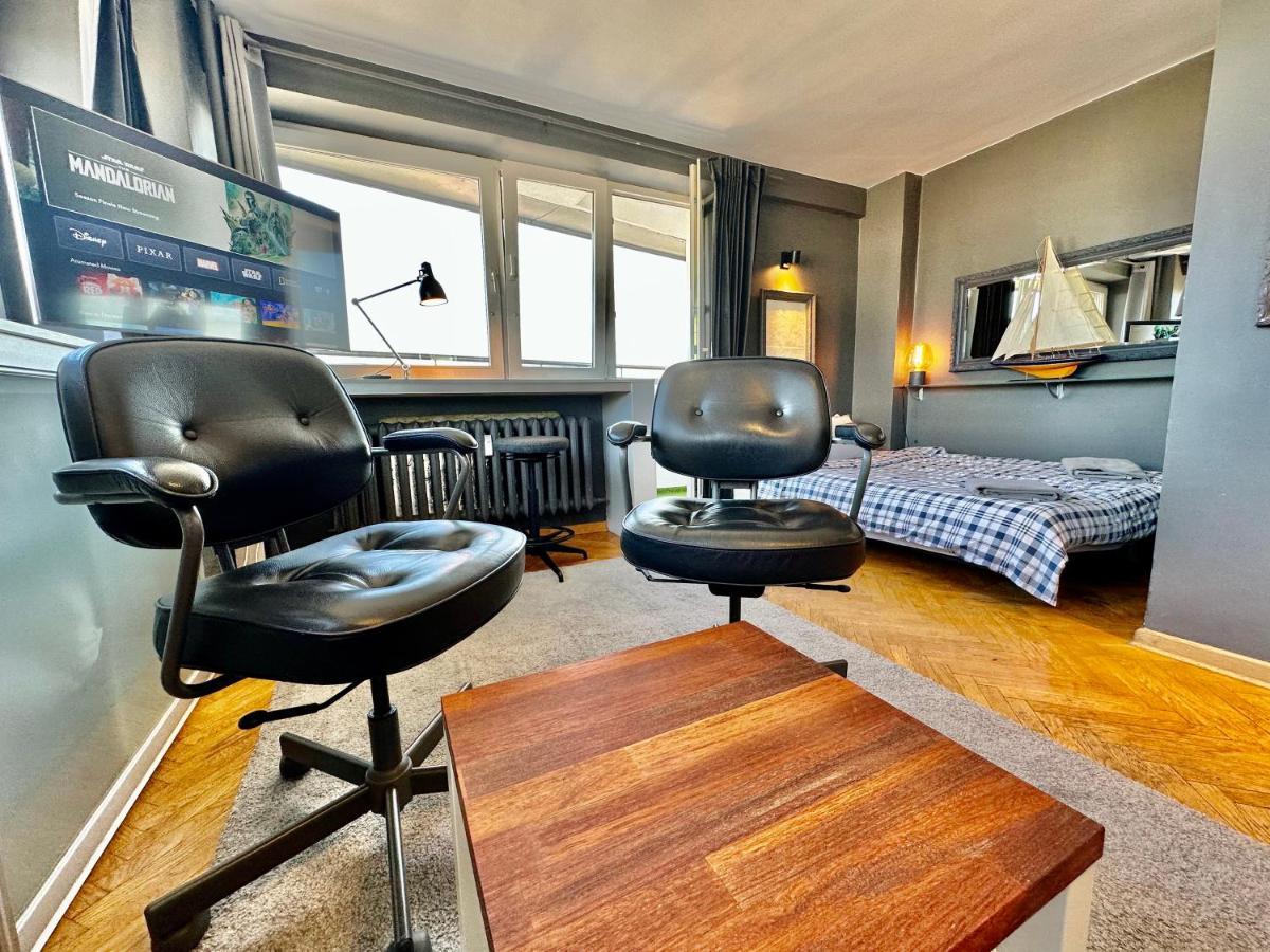 Super Apartament Grey Centrum 2X Metro Fast Wifi 300 Mbs Netflix Appletv Smarttv Spotify Panorama Miasta Warschau Buitenkant foto