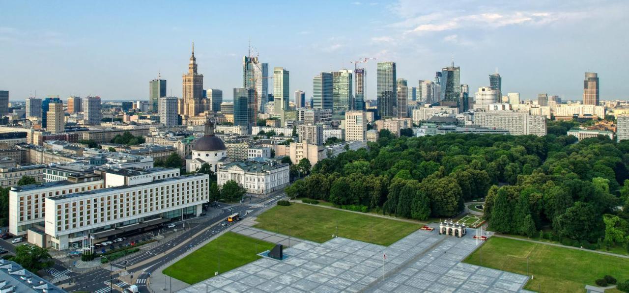 Super Apartament Grey Centrum 2X Metro Fast Wifi 300 Mbs Netflix Appletv Smarttv Spotify Panorama Miasta Warschau Buitenkant foto