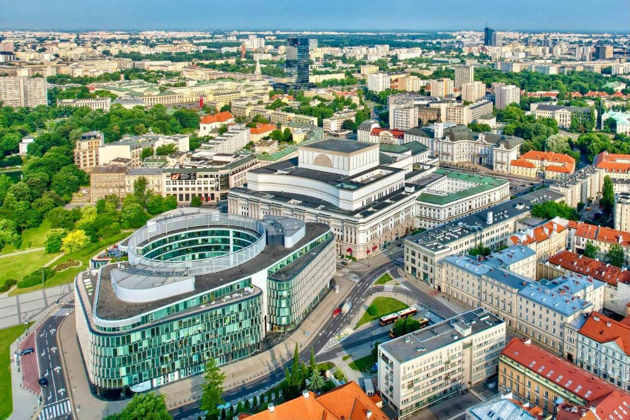 Super Apartament Grey Centrum 2X Metro Fast Wifi 300 Mbs Netflix Appletv Smarttv Spotify Panorama Miasta Warschau Buitenkant foto