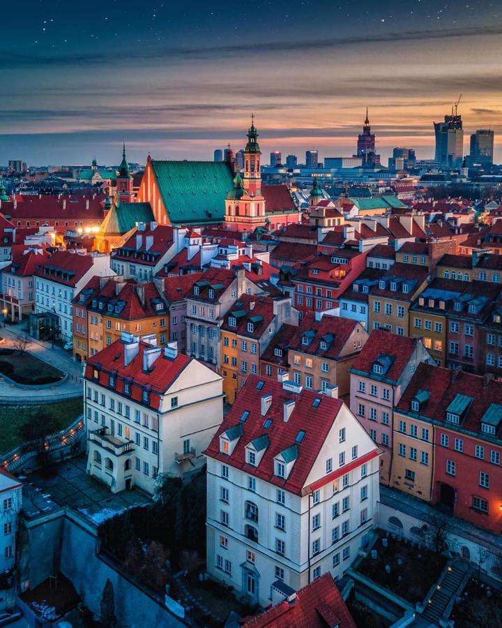 Super Apartament Grey Centrum 2X Metro Fast Wifi 300 Mbs Netflix Appletv Smarttv Spotify Panorama Miasta Warschau Buitenkant foto