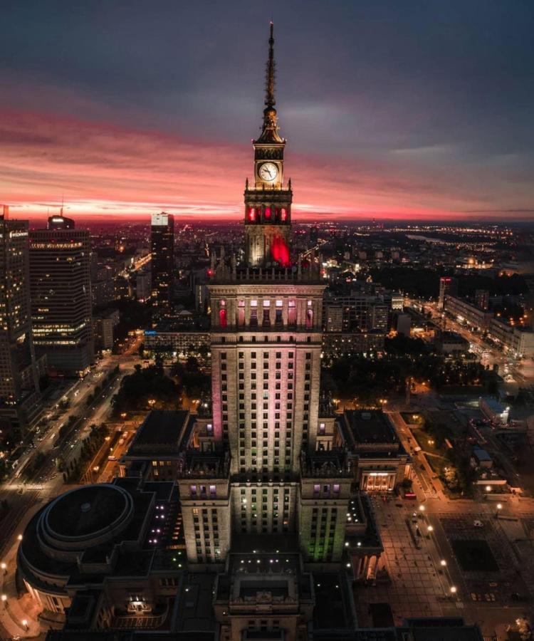 Super Apartament Grey Centrum 2X Metro Fast Wifi 300 Mbs Netflix Appletv Smarttv Spotify Panorama Miasta Warschau Buitenkant foto